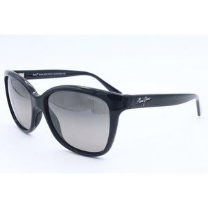 Maui jim STARFISH MJ 744-02UTD Black Rectangle Sunglasses Grey Polarized (A)